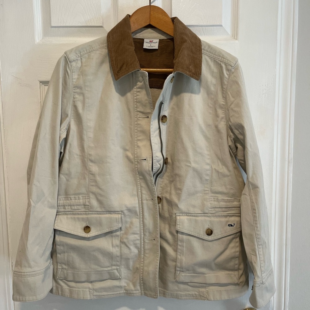 NWT Vineyard Vines Tan Corduroy Barn Jacket